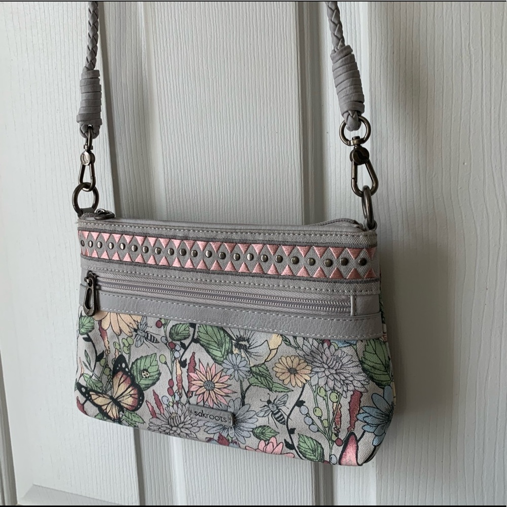 Blush In Bloom Campus Mini Crossbody Bag 🦋 🌿